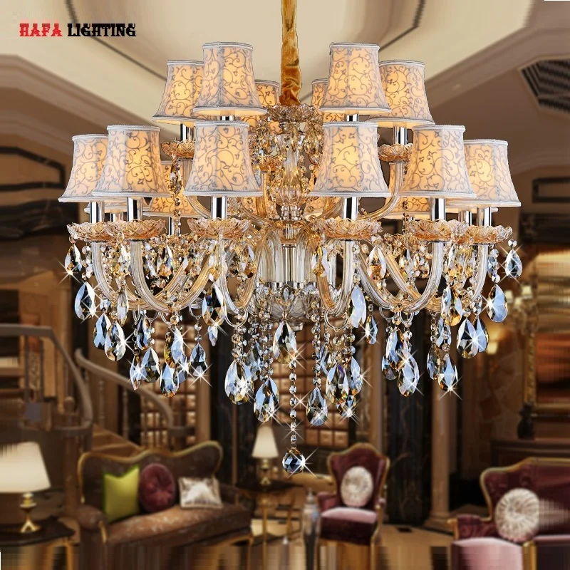 Moderne Cognac Kristall Kronleuchter Beleuchtung Luxus Kristall Beleuchtung Moderne Kristall Leuchte Kerze Kronleuchter Licht