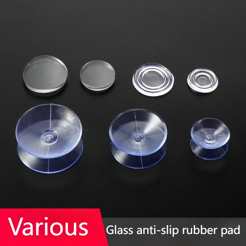 4 Stück Glas-Rutschfeste Dichtungen Tischplatten-Befestigungsdichtungen Transparente Doppelseitige Saugnapf-Esstisch-Silikonmatte