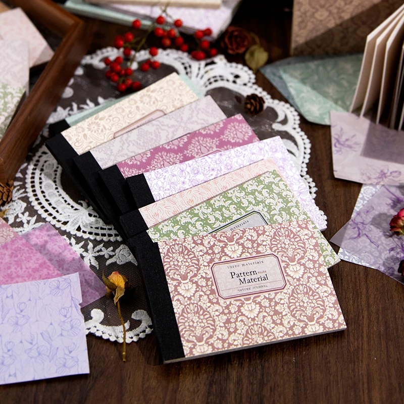 40 stücke Vintage Blumen material Papier dekorative Scrap booking Literatur Kunst Hand Konto Hintergrund Papier Junk Journal liefert Image