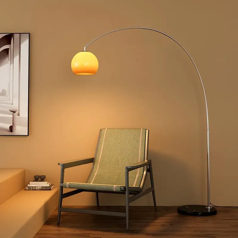 Vintage Orange Led Stehlampen für Wohnzimmer Esszimmer Couchtische Nachttischlampe Ständer Beleuchtung Home Decor Lüster Leuchten Image