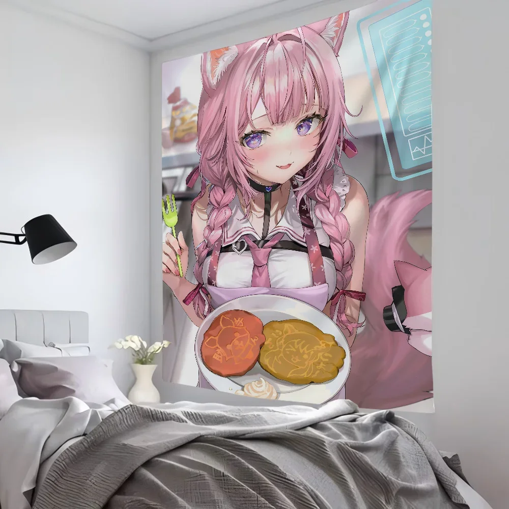 1pc Hololive Hakui Koyori Spiel Anime Tapisserie Zimmer Dekor Wand Tuch Party Hängen Hintergrund Zimmer Dekor Baby Zimmer Image