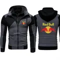 F1 Formula Uno Red Bull Racing Nuova giacca primaverile e autunnale Felpa da uomo con cappuccio Giacca con stampa toro rosso tinta unita Harajuku