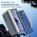 Custodia in silicone S Pen con penna touch per Samsung Galaxy Z Fold 7 6 5 4 3 5G con penna stilo e protezione schermo integrata antiurto