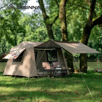 BISINNA Camping Tent for Family 4-8 Person Large Quick-Setup Double-Layer Tents Outdoor Picnic Travel Camp Tent