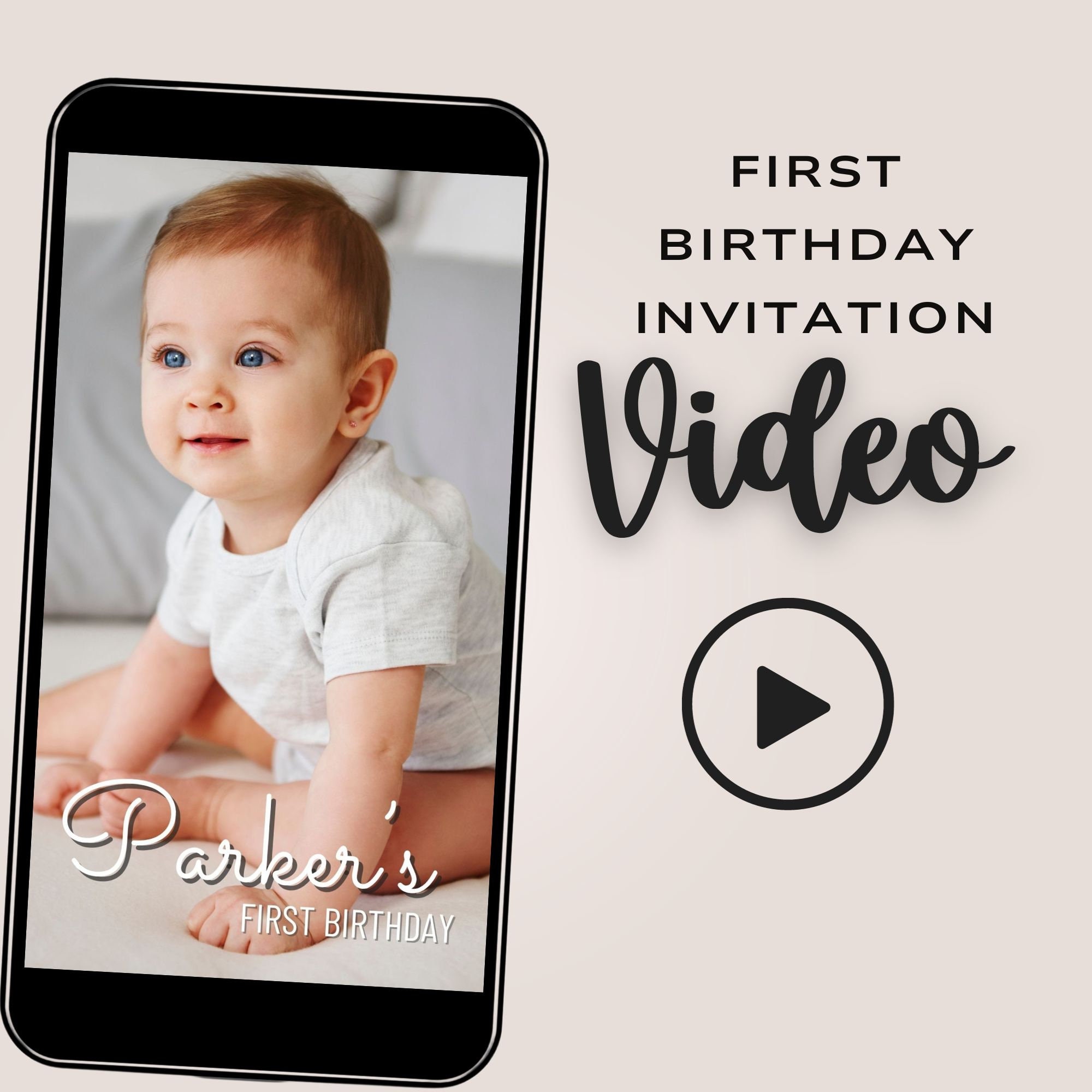 Invito video per il primo compleanno, Invito compleanno, Invito bambini, Invito video, Invito video, Invito primo compleanno, 1o compleanno