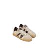 Sneaker MARC O'POLO "COURT", Damen, Gr. 37, helltaupe, dunkelbraun, Veloursleder, Glattleder, Textil, kontrastfarbene Details, sportlich, Schuhe, Retro-Sneaker, Schnürschuh mit Memory Foam-Ausstattung