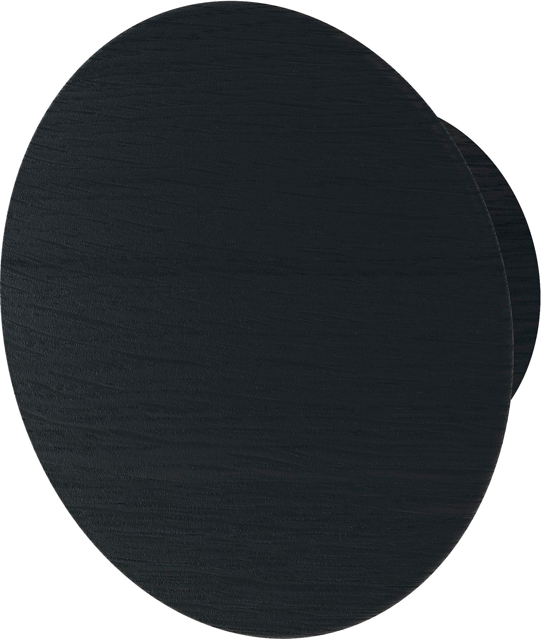 Hakenleiste HAMMEL FURNITURE "Mistral Wandgarderobe, Hakenleiste", schwarz (schwarz gebeizt), B:13cm H:6,5cm Ø:13cm, Massivholz, Hakenleisten, aus massivem Holz, Ø 9 oder Ø 13 cm