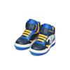 Sneaker GEOX "J BUZZERLIGHT BOY Blinkschuh", Kinder, Gr. 24, blau (navy, gelb), Synthetik, kontrastfarbene Details, sportlich, Schuhe, Schnürboots mit cooler Blinkfunktion, Größenschablone zum Download