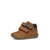 Lauflernschuh GEOX "B MACCHIA BOY", Kinder, Gr. 18, braun, Leder, casual, Schuhe, Lauflernschuh mit Klettverschluss, Größenschablone zum Download