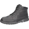 Winterboots WALDLÄUFER "H-LINO", Herren, Gr. 9 (43), schwarz, Nappaleder, unifarben, casual, Schuhe, Schürboots, Stiefelette, Bequemschuh in Komfortweite H (= sehr weit)