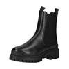 Stiefelette PAVEMENT "Pavement Stiefelette Leder/Textil", Damen, Gr. 38, schwarz, Leder, Textil, casual, Schuhe