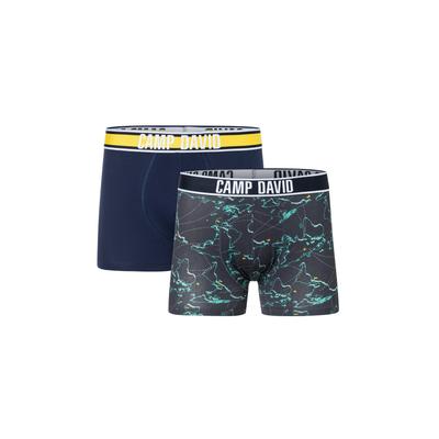 Boxershorts CAMP DAVID "casual", Herren, Gr. XXL, airplane navy, Obermaterial: 95% Baumwolle, 5% Elasthan, unifarben, Unterhosen, mit elastischem Bund Image
