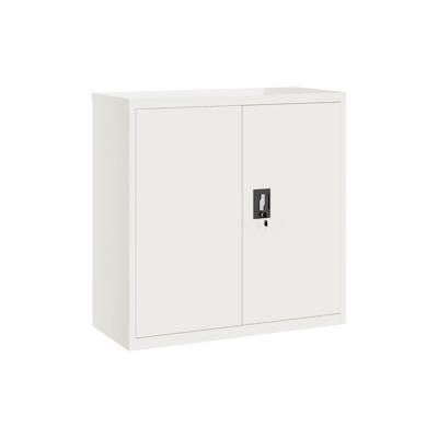 vidaXL Aktenschrank Weiß 90x40x90 cm Stahl Image
