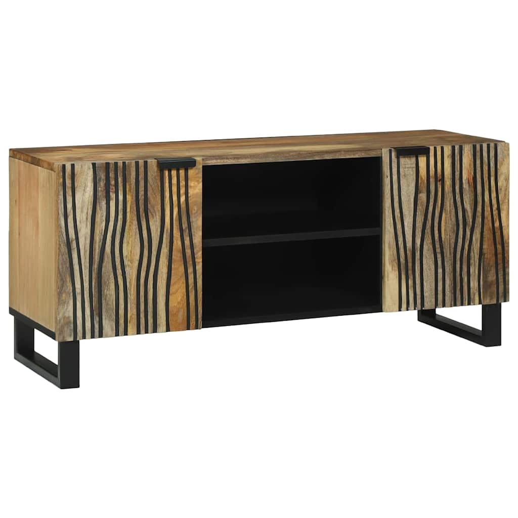 vidaXL TV-Schrank Braun 160 x 30 x 30.5 cm massives Mangoholz Image