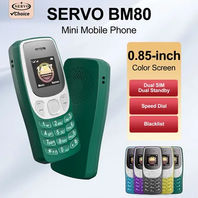 SERVO BM80 Mini-Handy 2G GSM Dual SIM Speed Dial Auto-Anruf-Recorder Magic Voice Bluetooth Dialing Pocket Phone Blacklist