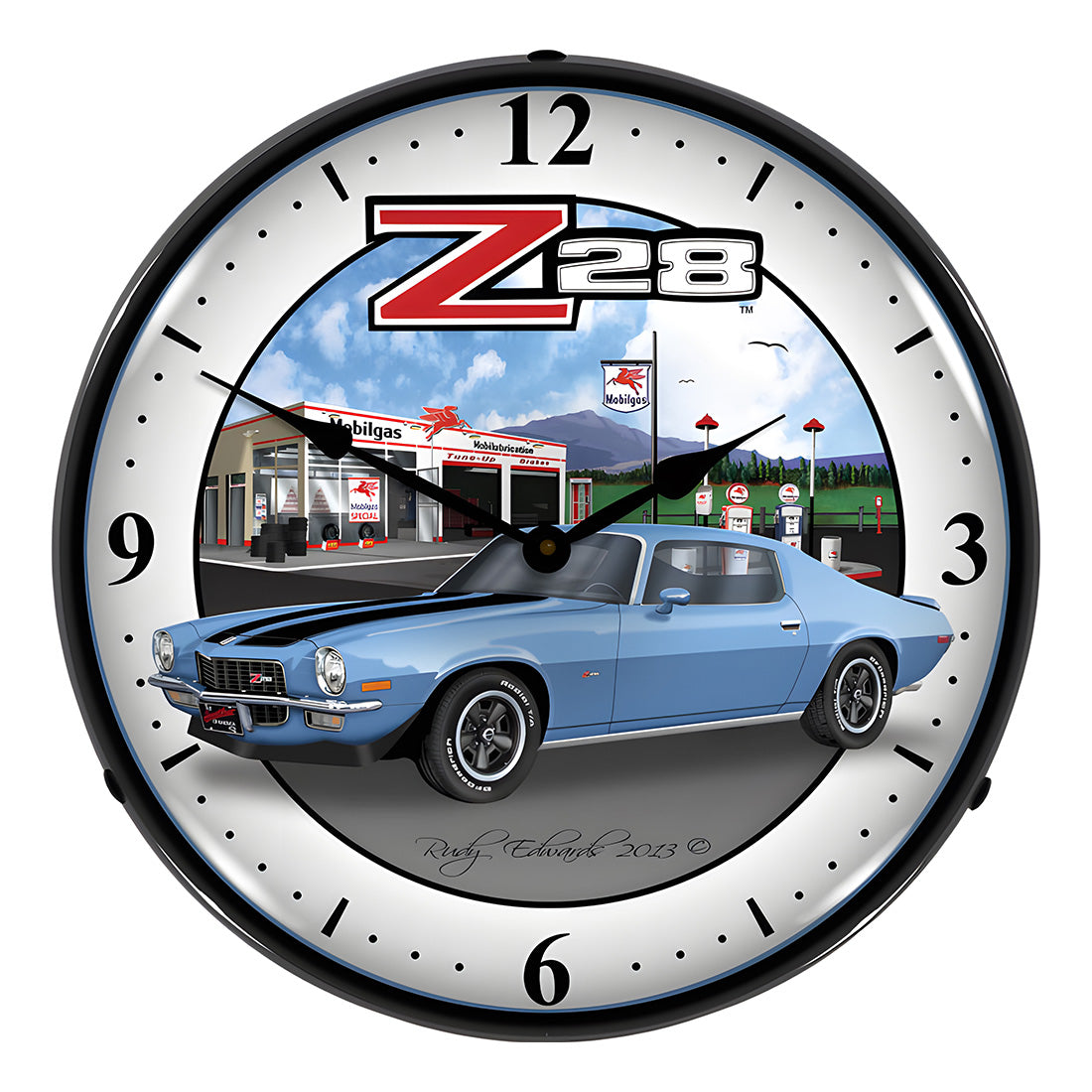 Collectable Sign and Clock 1970 Z28 Camaro Backlit Wall Clock