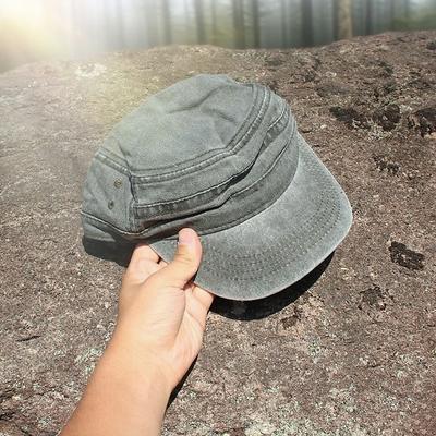 Men's Baseball Cap Light Green Cotton Modern Contemporary Military Outdoor Sports Outdoor Cycling / Bike Army Solid / Plain Color Outdoor Casual / Daily Convenient
