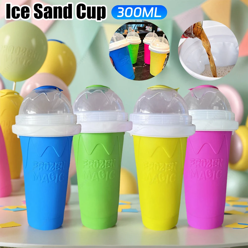 Slushy Maker Cup with Lid Slushie Cup Slushy Cup for Juices Milk and Ice Cream Make for Kids Friends and FamilySmoothies Cup Ice