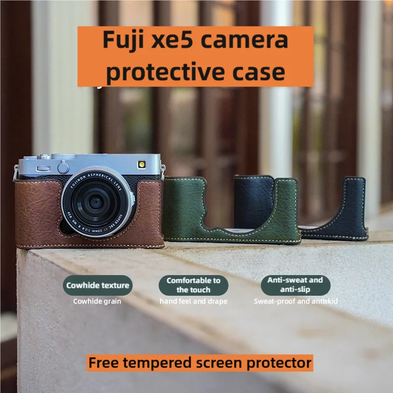 HOT NEW Camera bag for Fuji XE5 camera protection case; XE5 camera strap accessory; anti-dust and anti-dirt