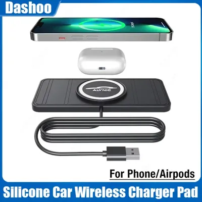 Auto Drahtlose Ladegerät Pad Silikon Smartphone Ladestation für iPhone 16 15 14 13 Xiaomi Samsung Handy Schnelle Ladestation