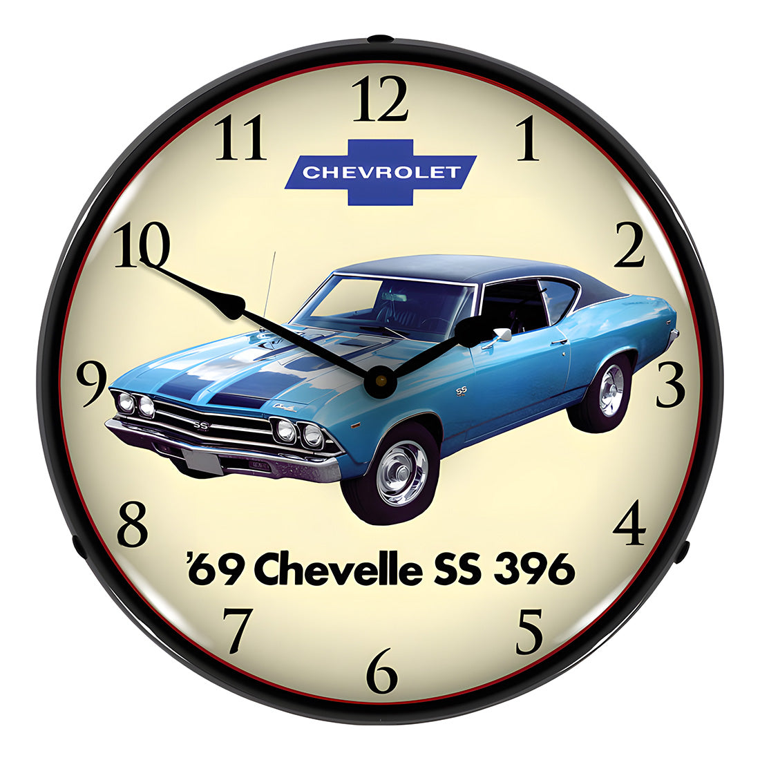 Collectable Sign and Clock 1969 Chevelle SS 396 Backlit Wall Clock
