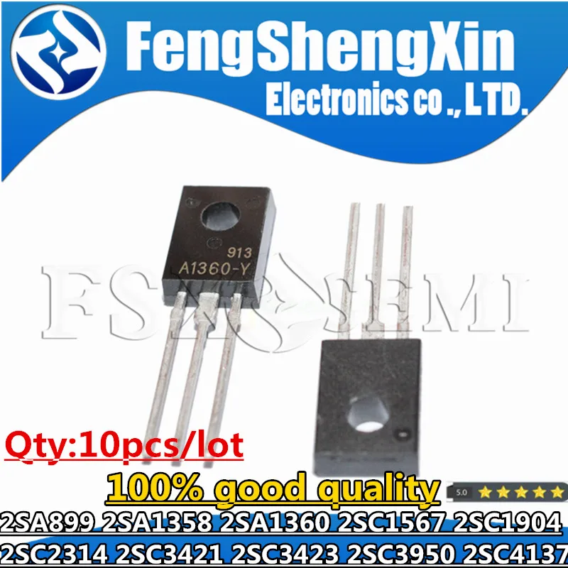 10pcs 2SC3950 C3950 TO-126F 2SC2314 2SC1904 2SA899 2SC4137 2SC3423 2SC1567 2SA1358 2SC3421 2SA1360 C2314 C1567 A1358-Y A1360-Y