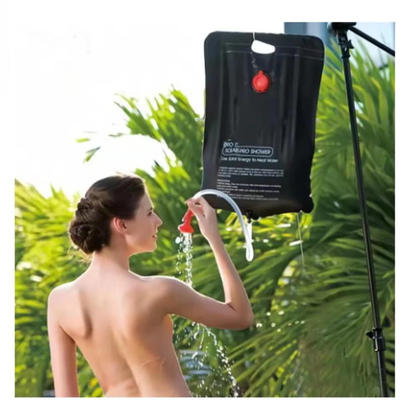 20L faltbare wasser tasche Camping Solar dusche Tasche Outdoor baden Sonne Kompakte Warmwasser dusche tasche Peeling pool zubehör