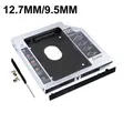 Alluminio 9.5mm 12.7mm 2nd Second HDD Caddy SATA 3.0 Case Box per 2.5 "SSD DVD CD-ROM Enclosure Adapter Hard Disk Drive Laptop