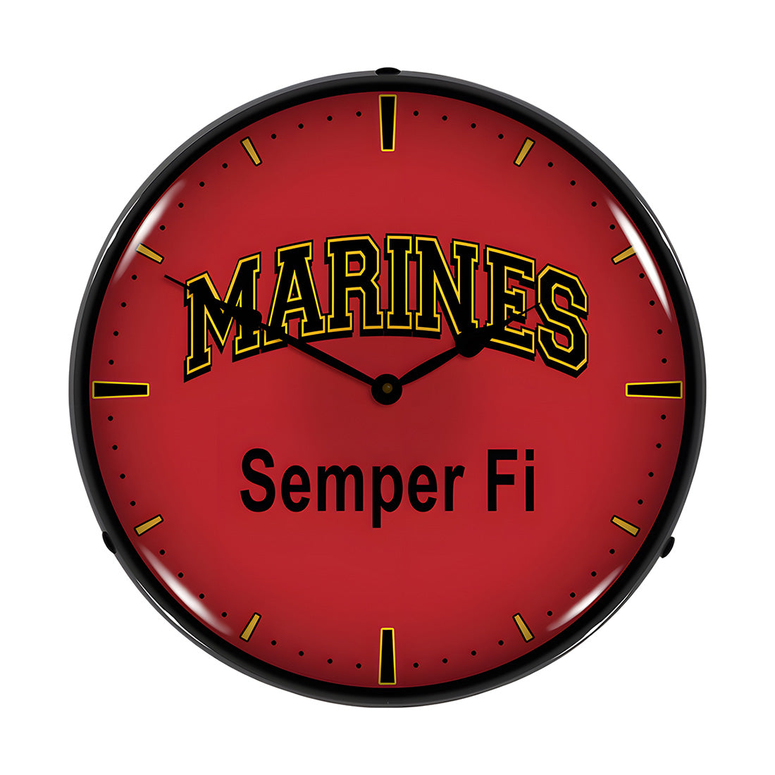 Collectable Sign and Clock Marines Semper Fi Backlit Wall Clock