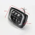 Faro a LED per moto, 1 pezzo 4" Refitting Faro Angel Eye Carrello Lampada da lavoro per auto Lampadina per fari a LED Indicatori di fascio Hi-Lo