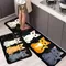 1PC Cute Cartoon Cats Pattern Kitchen Rugs Non-Slip Door Mats Pop Living room Rugs Bath Mat Carpet for Home Sink Laundry Decor