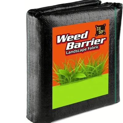 Heavy Duty Woven Weed Barrier Landscape Fabric, Geotextile Fabric For Underlayment, Gardening Ground, Commercial Driveway Weed