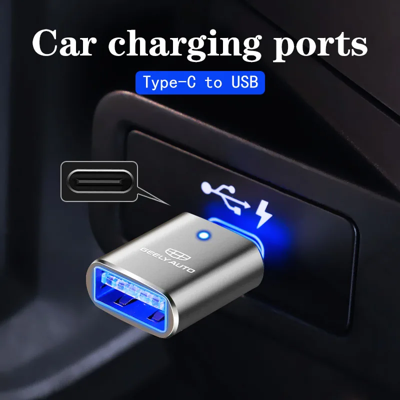 Typ C OTG Stecker auf USB Buchse Adapter Konverter Stecker für Geely Boyue Haoyue Vision-X3 Neue emgrand Vision Binyue Emgrand-GS Image