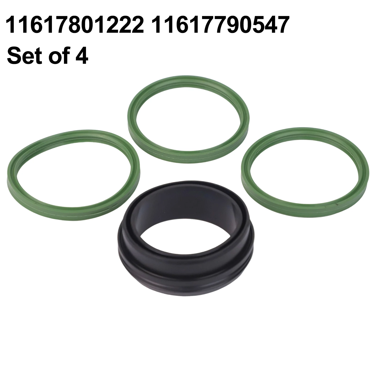 4 stücke Gummi O-ring Dichtung Für Turbo Collector Intercooler Dichtung Kit 11617801222 Für Bmw 3 5 7 Direkt ersatz Kit Image