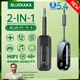 Nuovo trasmettitore ricevitore Bluetooth 5.4 wireless 2 in 1, adattatore audio AUX da 3,5 mm, musica stereo HiFi con microfono per TV, PC, cuffie, auto, aereo, telefono