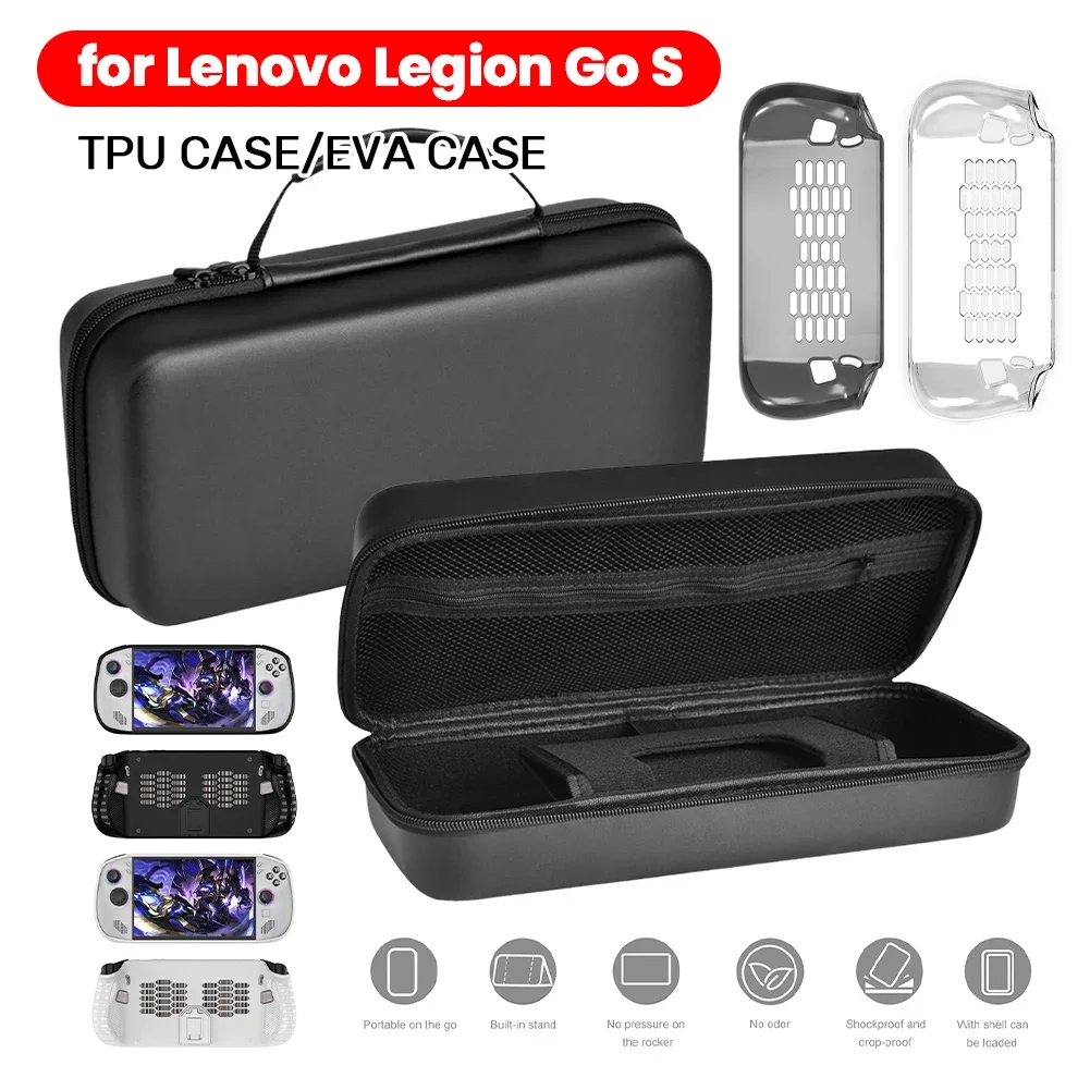 TPU-Hartschale/EVA-Hartschalen-Tragetasche für Lenovo Legion Go S Handheld-Spielekonsole, wasserdichte Reise-Tragetasche Image