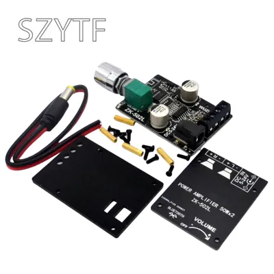 ZK-502L MINI For Bluetooth-compatible 5.0 DC 5-24V Wireless Audio Digital Power Amplifier Stereo Board 50Wx2 Amp Amplificador