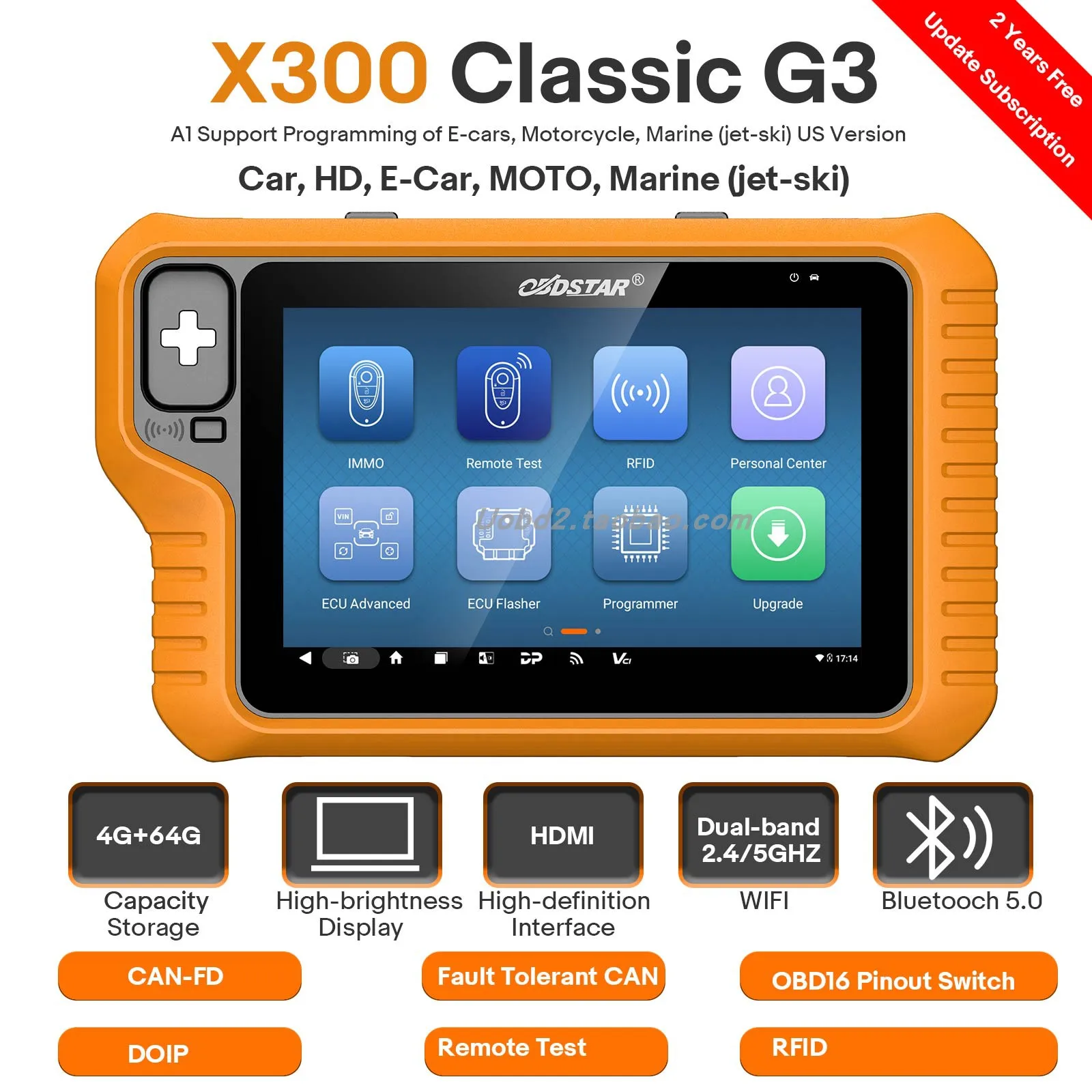 OBDSTAR X300 Classic G3 /KEY MASTER G3 Smart Key Matching-Gerät Image