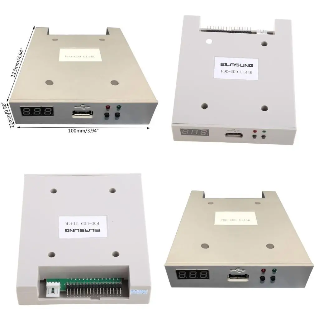 USB-Diskettenleser-Laufwerk 3,5 Zoll externes 1,44 MB FDD Diskette Drive für Windows 7/8/2000 Plug N für Play Nr. für Extra Image