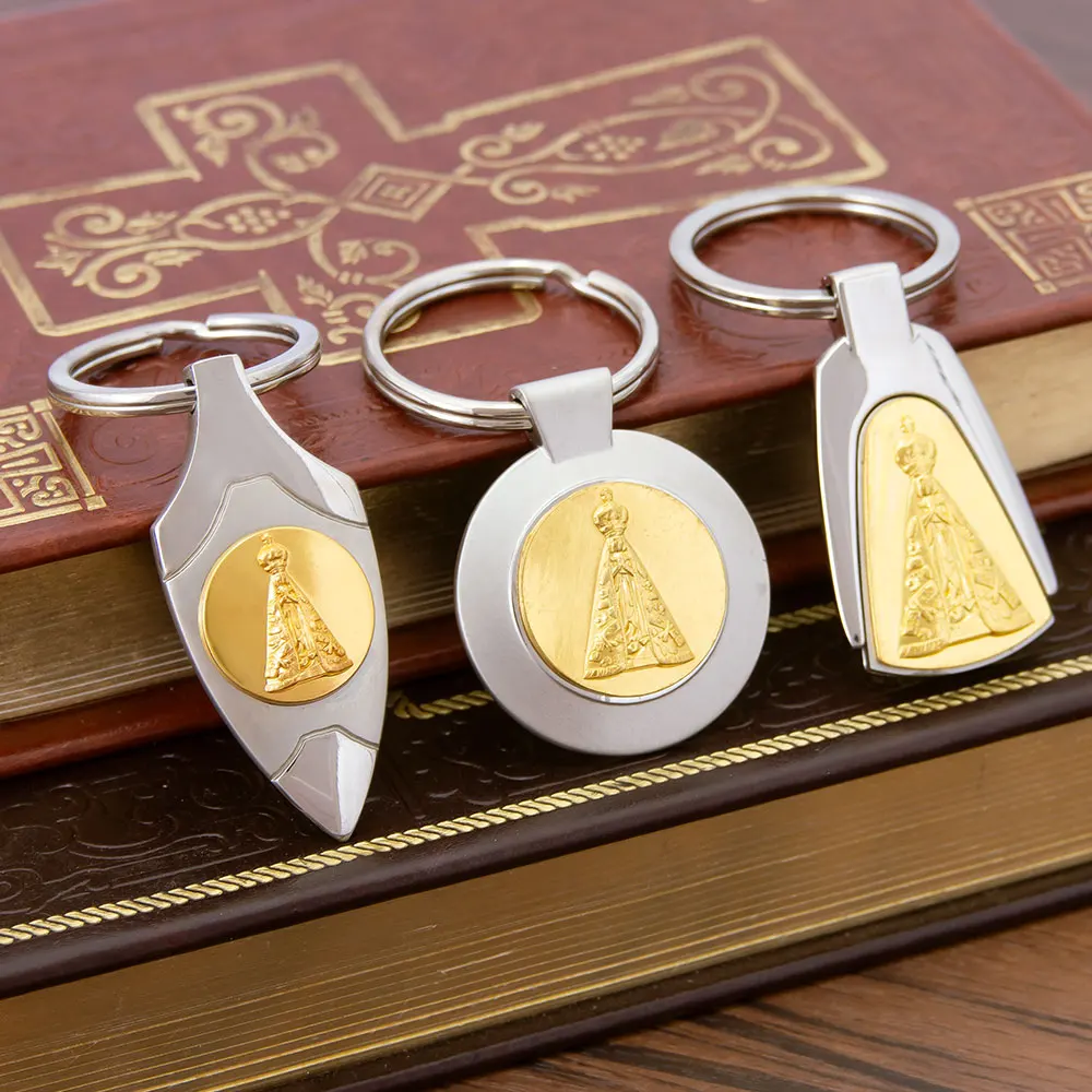 Zinklegierung, orthodoxer religiöser Schlüsselanhänger, Schlüsselanhänger im Heiligen Figuren-Design für Glaubensdauer und den täglichen Gebrauch Image
