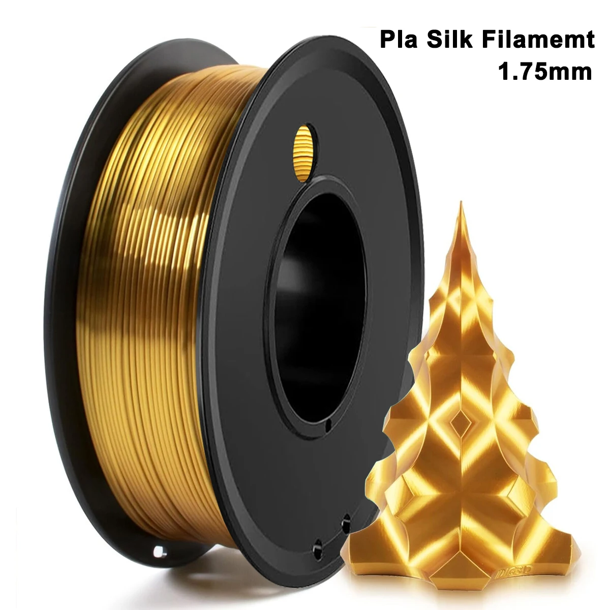 250g 500g 1kg Seide Gold PLA Filament 1,75mm 3D Drucker Material Seide Gold Pla für 3D Drucker Filament Draht Vakuum Verpackung Image