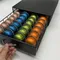 Portabicchieri da caffè 40 tazze caffè Nespresso Capsule cassetto portabicchieri per cialde in acciaio inox Vertuo line Stand organizzazione