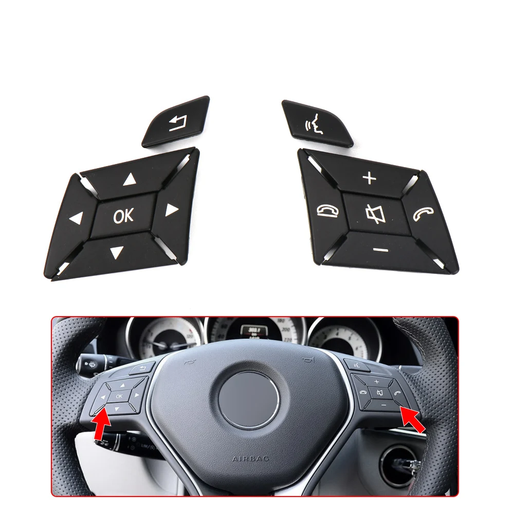 Auto Lenkrad Schalter Tasten Für Mercedes Benz A B C E GLA GLK CLA CLS Klasse W204 X204 W212 W218 W156 W176 W117 W172 W246 Image
