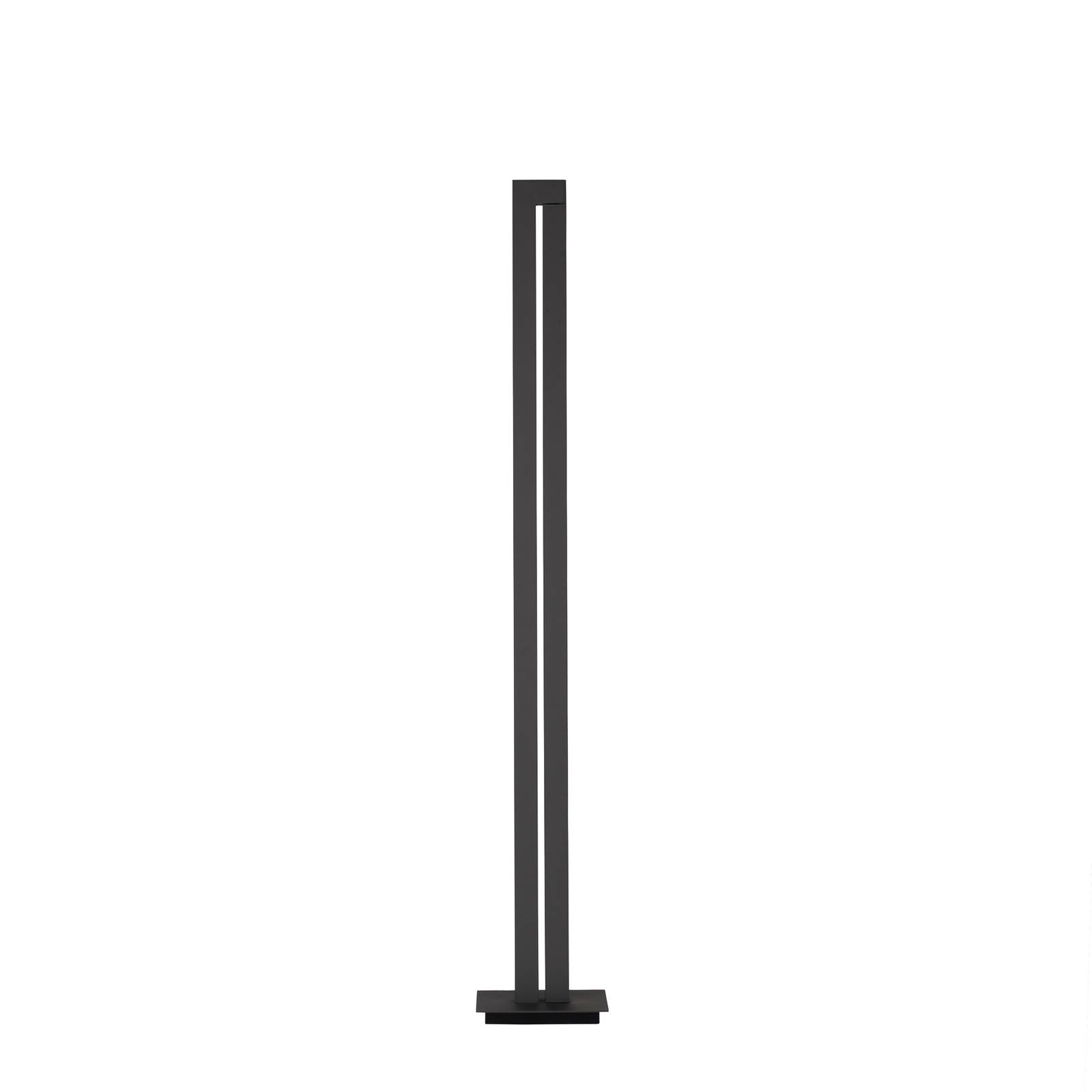 PURE LED Floor Lamp Pure Lines, dimmable, Alu / grey / zinc, Living / Dining Room, metal, Modern, Floor Lamp