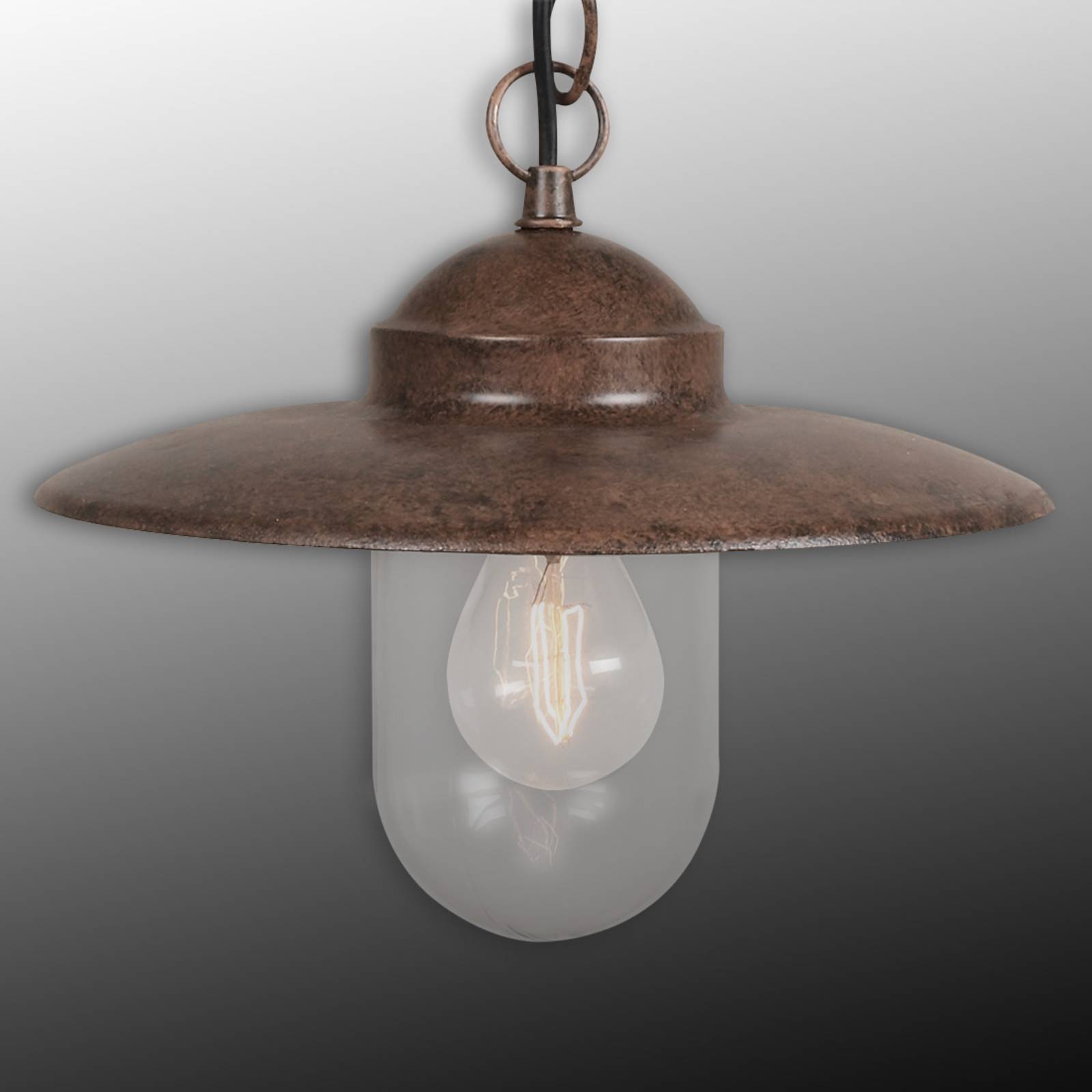 Nordlux Pendant lamp Luxembourg IP23 LUXEMBOURG, Brown / rust, metal, Maritime, Ceiling Light Outdoor