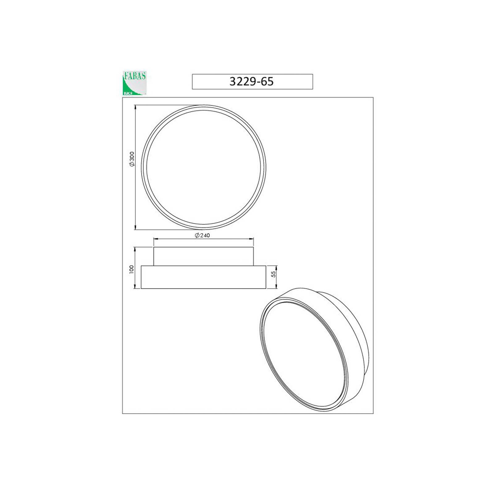 Fabas Luce Outdoor Wall Light Hatton, dimmable, White / opal, Hallway, Plastic, Outdoor Wall Light