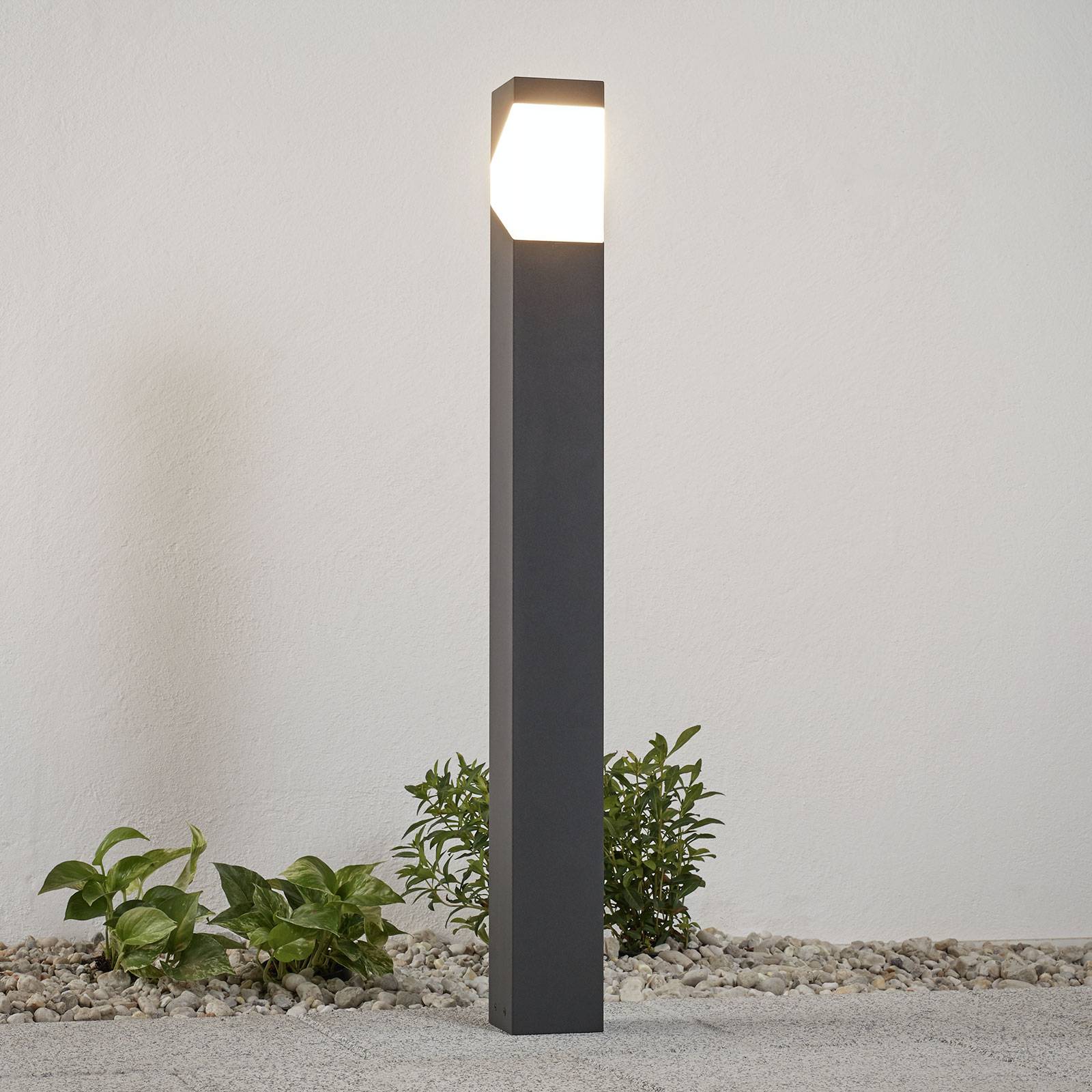Pathway Light Kiran Lucande, dimmable, Black, Aluminium, Modern, Outdoor lights