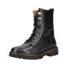 Schnürstiefelette GEOX "Geox Stiefelette Leder", Damen, Gr. 36, schwarz, Leder, casual, Schuhe