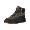 Schnürstiefelette GEOX "Geox Stiefelette Leder/Textil", Herren, Gr. 40, schwarz (schwarz, grün), Leder, Textil, casual, Schuhe