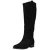 Stiefel GABOR "Gabor Stiefel Veloursleder", Damen, Gr. 42, schwarz (schwarz, schwarz), Veloursleder, casual, Schuhe